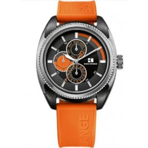 Uhrenarmband Hugo Boss 659302456 / 1512821 / 1512826 Kautschuk Orange 22mm