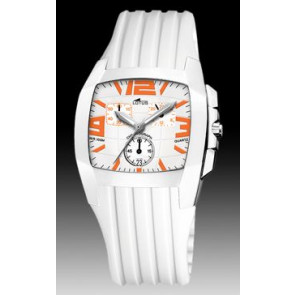 Lotus Uhrenarmband 15317-B Kautschuk Weiss