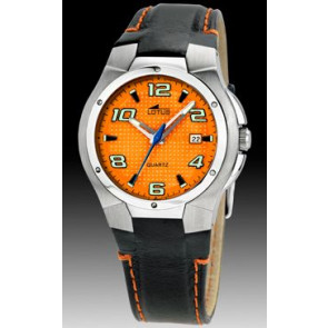 Uhrenarmband Lotus 15382-5 Leder Schwarz