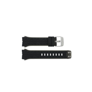 Uhrenarmband Lotus 15423-3 / 15422 Kautschuk Schwarz 24mm