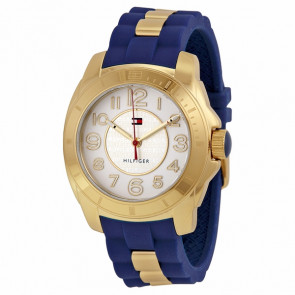 Tommy Hilfiger Uhrenarmband 1781307 / TH-204-3-34-1383 / TH679301540 Kautschuk Blau 18mm