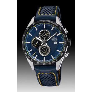 Uhrenarmband Lotus 18370-2 Leder Blau 21mm