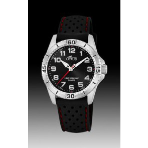 Uhrenarmband Lotus 18663-3 Silikon Schwarz 18mm