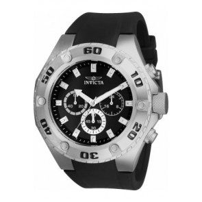 Uhrenarmband Invicta 21563 Kautschuk Schwarz 18mm