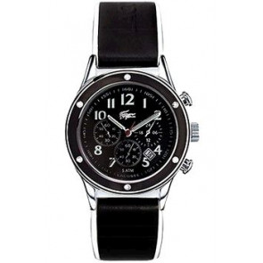 Lacoste Uhrenarmband LC-11-3-14-0039 / 2000337 Leder Schwarz 20mm