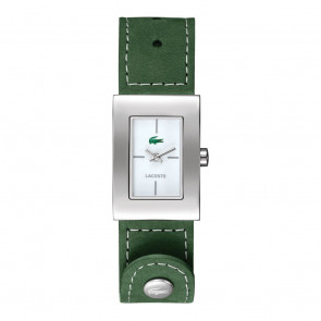 Lacoste Uhrenarmband 2000573 / LC-43-3-14-2207 Leder Grün 18mm + grünen nähte