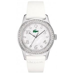 Uhrenarmband Lacoste 2000647 / LC-11-3-14-2255S Kautschuk Weiss 20mm