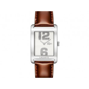 Lacoste Uhrenarmband 2000676 / LC-51-3-14-2261 Leder Braun 20mm + braunen nähte