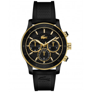 Lacoste Uhrenarmband 2000862 / LC-73-3-44-2532 Kautschuk Schwarz 20mm