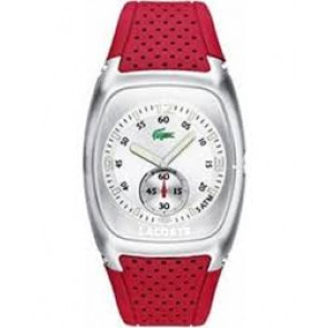 Uhrenarmband Lacoste 2010326 / LC-10-1-14-0027 Kautschuk Rot 23mm
