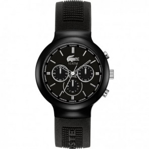Lacoste Uhrenarmband 2010685 / LC-61-1-29-2425 Kautschuk Schwarz 16mm
