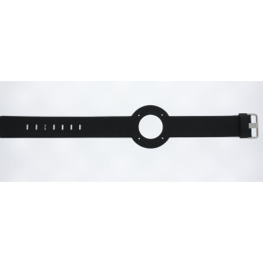 Uhrenarmband Jacob Jensen Strata 280 / 284 Leder Schwarz 16mm