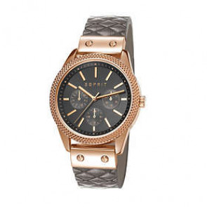 Uhrenarmband Esprit ES107732003 Leder Grau 16mm