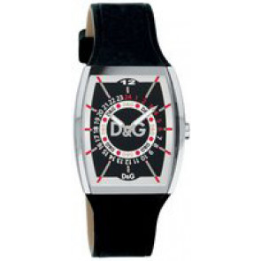 Uhrenarmband Dolce & Gabbana 3719240323 Leder Schwarz 24mm