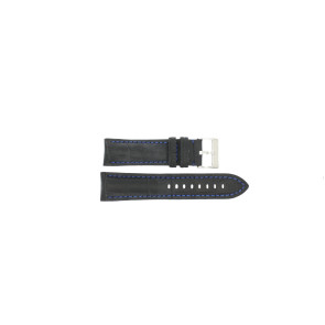 Uhrenarmband Universal 395.01.05 Leder Schwarz 20mm
