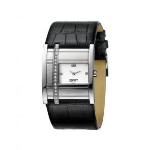 Uhrenarmband Esprit 101472-006 Leder Schwarz 25mm