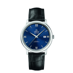 Uhrenarmband Omega 42413402003001 Krokodilhaut Schwarz 20mm