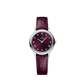 Uhrenarmband Omega 032Z016943 / 43413286061001 / De Ville Krokodilhaut Bordeaux 13mm