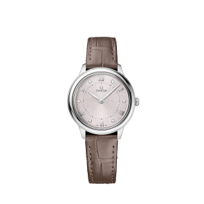 Uhrenarmband Omega 032Z016927 / 43413306052001 / De Ville Krokodilhaut Taupe 14mm
