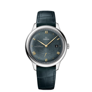 Uhrenarmband Omega 032Z016850 / 43413402010001 / 43413412010001 / De Ville Krokodilhaut Grün 19mm