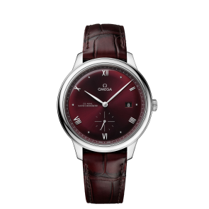 Uhrenarmband Omega 032Z016838 / 43453412102001 / 43413412011001 / De Ville Krokodilhaut Rot 19mm