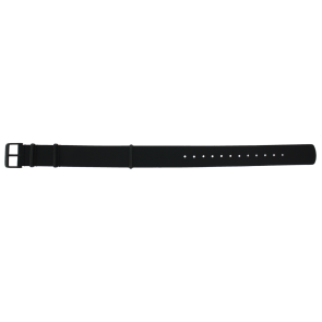 Uhrenarmband Seiko SSK025K1 / 4R34-00C0 / L0PF011M0 Leder/Kunststoff Schwarz 20mm