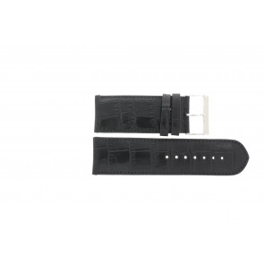 Uhrenarmband Universal 61248B.10.28 Leder Schwarz 28mm