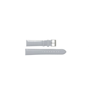 Uhrenarmband Hugo Boss 659302209 / 2209 / HB-91-3-14-2207S Leder Weiss 18mm