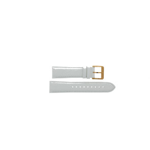 Uhrenarmband Hugo Boss 659302329 / 2329 / HB-139-3-34-2365S Leder Weiss 20mm