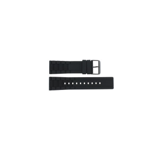 Uhrenarmband Hugo Boss HB-221-1-34-2625 / HO659302527 Kautschuk Schwarz 24mm