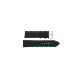 Uhrenarmband Tommy Hilfiger 679300962 / 1710159 / TH-55-1-14-0723 Leder Schwarz 24mm