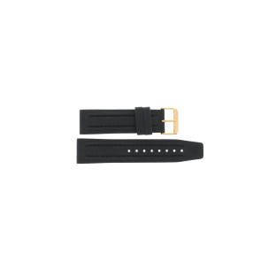 Uhrenarmband Tommy Hilfiger 679301156 / 1790702 / 1156 / TH-106-1-34-0900 Kautschuk Schwarz 24mm
