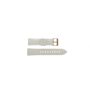 Uhrenarmband Tommy Hilfiger 679301323 / 1781079 / 155-3-29-1095 Kautschuk Weiss 20mm