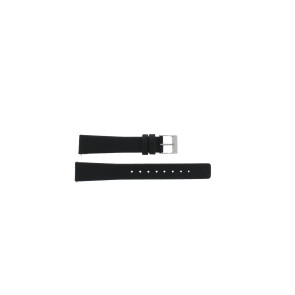 Uhrenarmband Skagen 691SSLS / 691SSLB Leder Schwarz 17mm