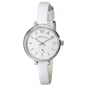 Uhrenarmband Marc by Marc Jacobs MBM1350 Leder Weiss 8mm