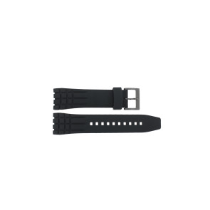 Uhrenarmband Seiko 7T62-0KG0 / SNAD87P1 / 4A3K1MRR Kautschuk Schwarz 24mm