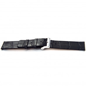 Uhrenarmband Universal K810 Leder Grau 28mm