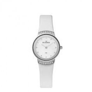 Skagen Uhrenarmband 812SSLW1 Leder Weiss 14mm
