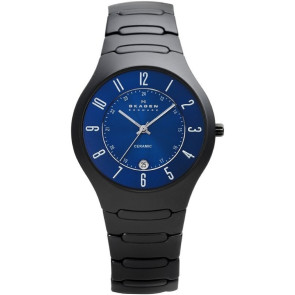 Uhrenarmband Skagen 817LBXNC Keramik Schwarz 12mm