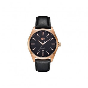 Uhrenarmband Lacoste 2010582 / LC-52-1-34-2266 Leder Schwarz 22mm