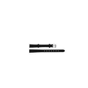 Uhrenarmband 823.01.10 Leder Schwarz 10mm + schwarzen nähte