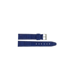 Uhrenarmband Universal 850.16.18 Leder Blau 18mm