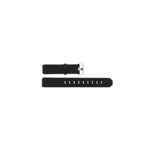 Uhrenarmband Jacob Jensen 850 / 851 / 852 / 853 Shine Leder Schwarz 17mm
