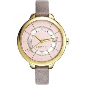 Uhrenarmband Esprit ES108192 Leder Beige 10mm
