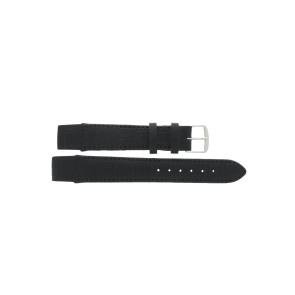 Horlogeband Universeel 91373/3.01.18 Leder Zwart 18mm