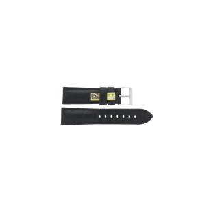 Uhrenarmband Universal 91550.01.22.C Krokodilhaut Schwarz 22mm