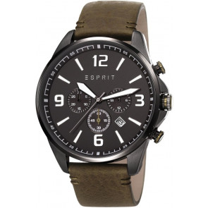 Uhrenarmband Esprit ES108001002 Leder Olivgrün 22mm