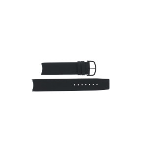Uhrenarmband Omega 196.0440 / X0015593 / 93565564 Leder Schwarz 20mm