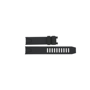 Uhrenarmband Omega 98000085 / 2254.50 Kautschuk Schwarz 20mm
