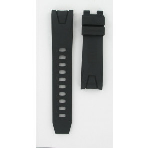 Uhrenarmband Omega 98000145 Kautschuk Schwarz 22mm